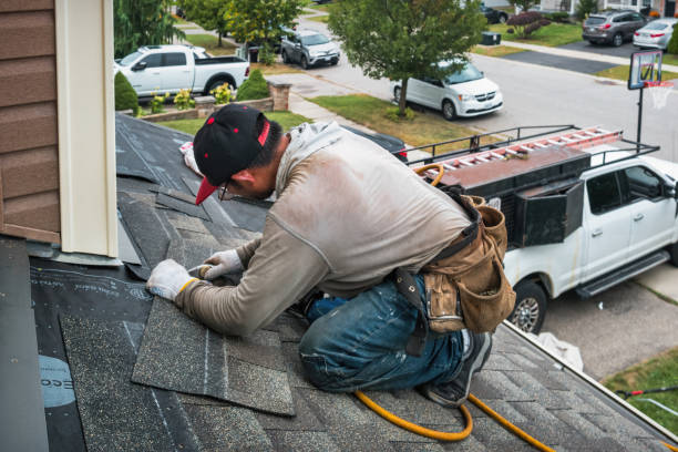 Professional Flat Roof Repair technician working in Englewood, NJ